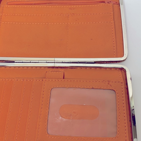 Vintage Burnt Orange Snap Weatherproof Wallet Clutch | Money Card Change Holder - Picture 5 of 11
